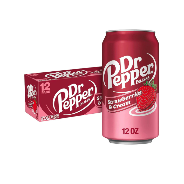 Dr Pepper Strawberries & Cream 355ml x 12