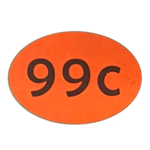 Price Stickers $0.99c x 1000