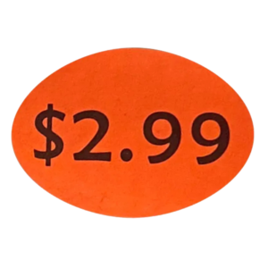 Price Stickers $2.99 x 1000