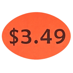 Price Stickers $3.49 x 1000