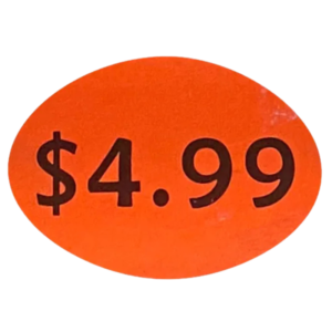 Price Stickers $4.99 x 1000