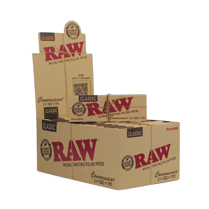 Raw 1 1/4 + Tips Classic x 24