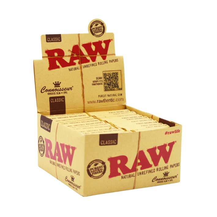 Raw Paper King Size + Tips Classic x 24