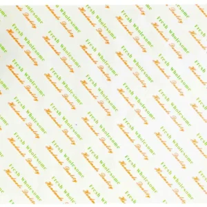 Grease Proof Paper Printed Fresh Wrap ½ Cut 54GSM x 800