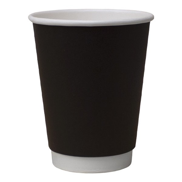 Coffee Cup Black Double Wall Squat 16oz x 500