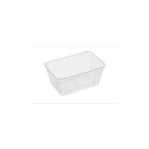 Genfac 1000ml Rectangular Container Clear x 500