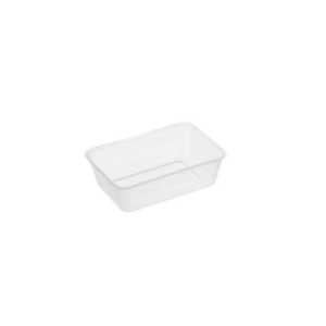 Genfac 650ml Rectangular Container Clear x 500