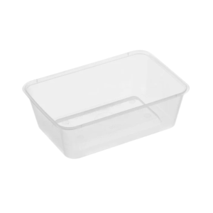 Genfac 700ml Rectangular Container Clear x 500