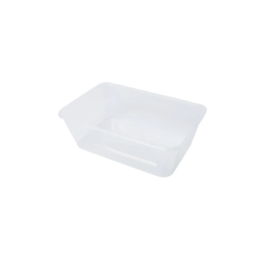 Genfac 750ml Rectangular Container Clear x 500