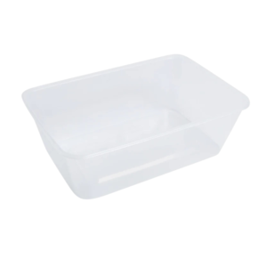 Genfac 750ml Rectangular Container Clear x 500