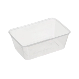 Genfac 900ml Rectangular Container Clear x 500
