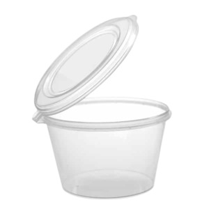 Sauce 100ml Containers with Attached Lids x 1000