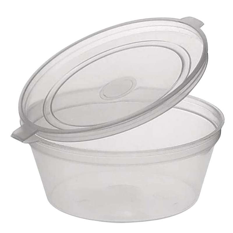 Sauce Container Round 35ml with Attach Lids x 1000
