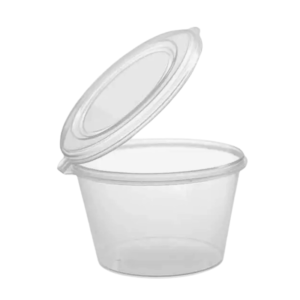 Sauce 50ml Container with Attached Lid x 1000