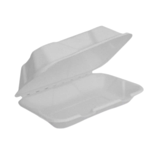 Sugarcane Clamshell Snack White (9x6x3) x 250