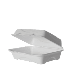 Sugarcane Snack Clamshell White 9x6x3 x 250