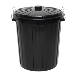 Rubbish Bin 75L Black