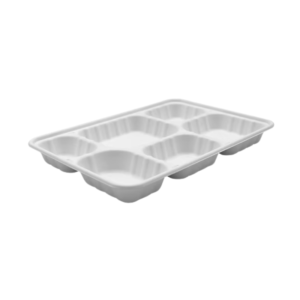 Sugarcane 6 Compartment Tray x 200